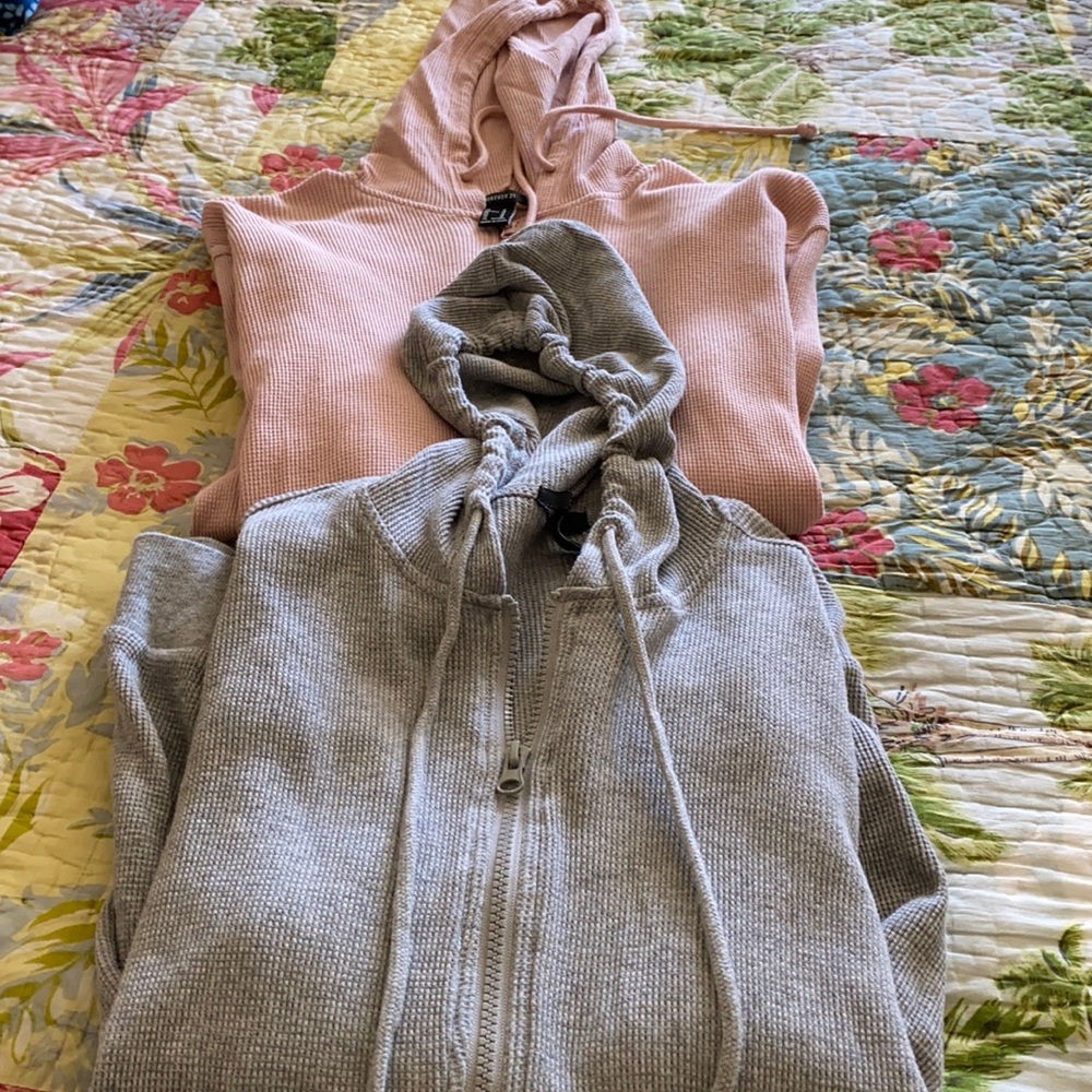 Forever 21 waffle hoodies